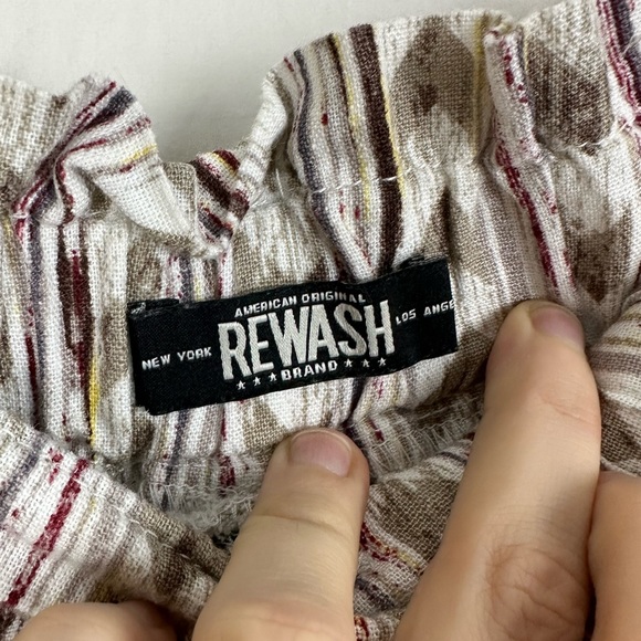 Rewash Patterned Pants with Pockets (Medium) - Picture 8 of 9